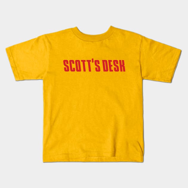 Scott's Desk Tower Logo Kids T-Shirt by Scott's Desk